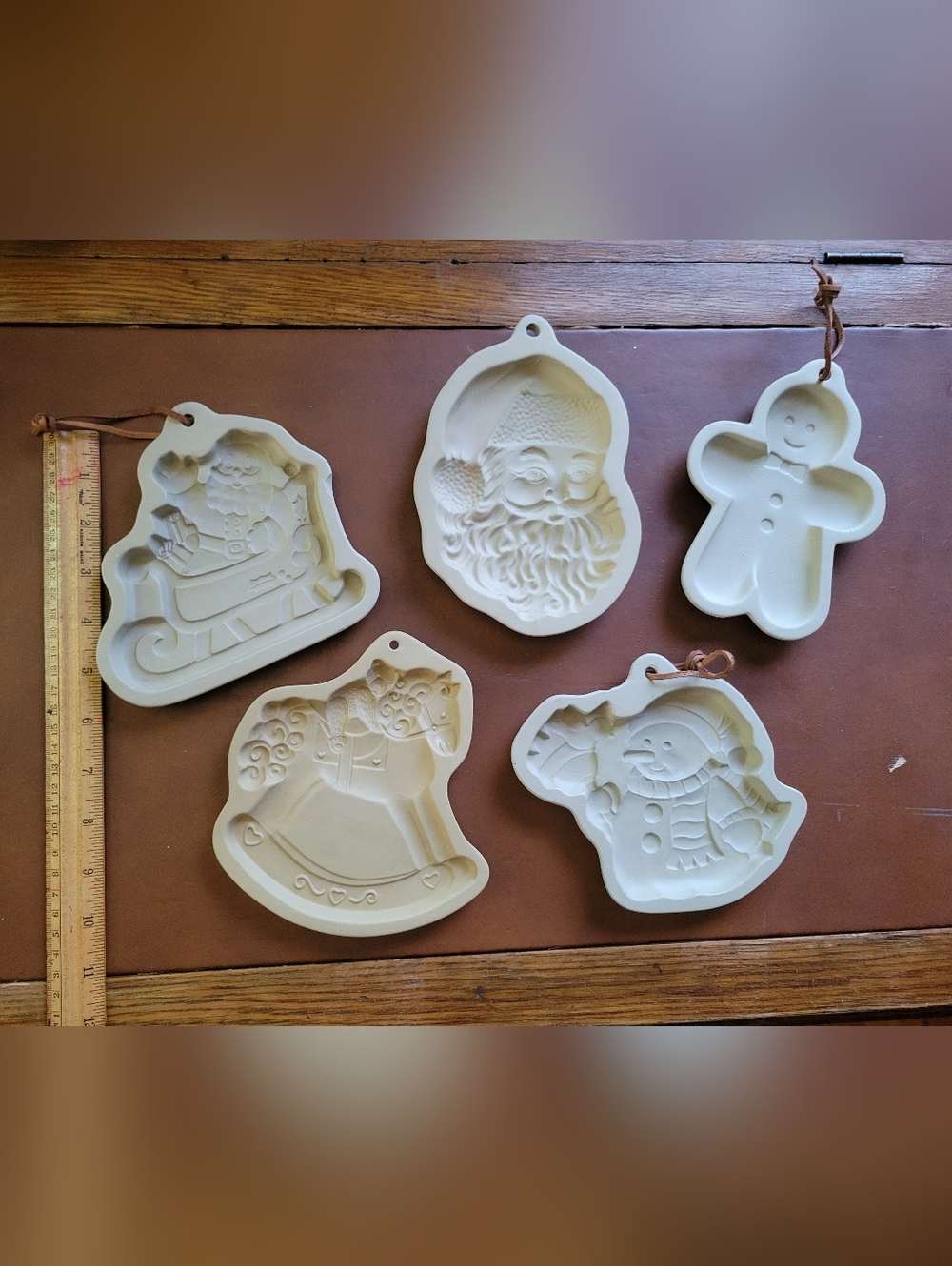 5 Christmas Holiday Ceramic Molds